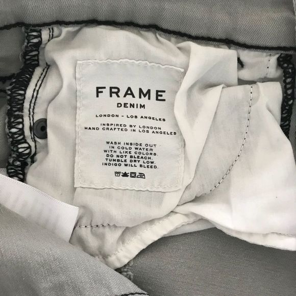 Frame Skinny Jeans Sz 24 Gray Distressed Jeans - Picture 8 of 8